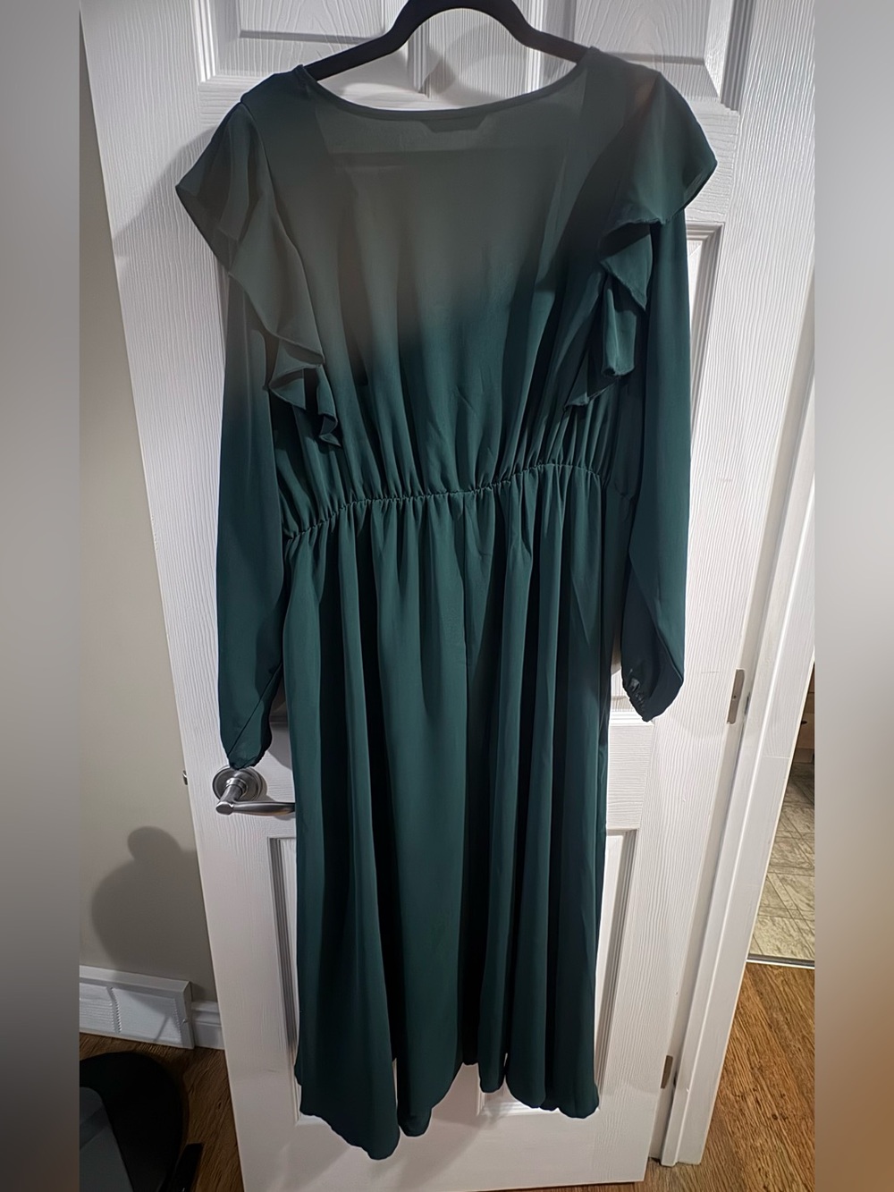 BloomChic Green Ruffle Maxi Dress - Picture 5 of 5